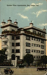 Golden View Apartments Postcard