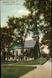 Congregational Church Ansonia, CT Postcard Postcard