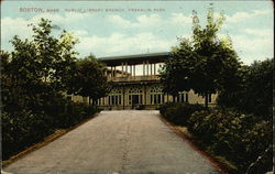 Public Library Branch, Franklin Park Postcard