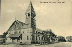 The Temple and Arcade Onset, MA Postcard Postcard