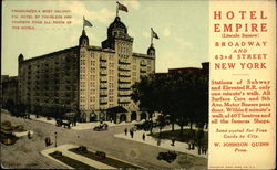 Hotel Empire (Lincoln Square) New York, NY Postcard Postcard