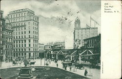 City Hall Square Postcard