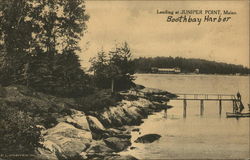 Landing at Juniper Point, Boothbay Harbor Postcard