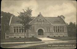 The Lithgow Library Augusta, ME Postcard Postcard