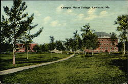 Bates College Campus Lewiston, ME Postcard Postcard