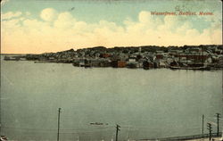 Waterfront Belfast, ME Postcard Postcard