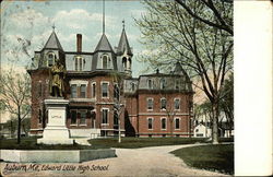 Edward Little High School Postcard