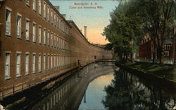 Canal and Amoskeag Mills Postcard