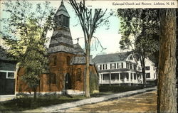 Episcopal Church and Rectory Postcard