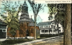 Episcopal Church and Rectory Postcard