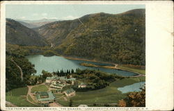 View From Mt. Abenari Showing "The Balsams", Lake Gloriette and Dixville Notch Postcard