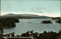 Burkehaven Landing Lake Sunapee, NH Postcard Postcard