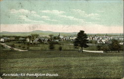 Manchester from Asylum Grounds New Hampshire Postcard Postcard