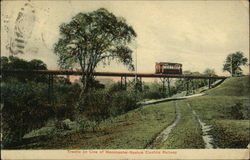 Trestle on Line of Manchester-Nashua Electric Railway Postcard