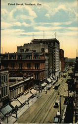 Third Street Portland, OR Postcard Postcard