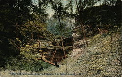 Wild Cat Canyon, Starved Rock, La Salle County, IL Postcard