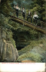 Scene in Starved Rock, LaSalle County, Ill Oglesby, IL Postcard Postcard