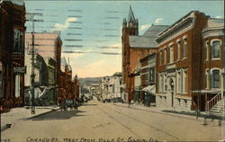 Chicago Street West from Villa Street Postcard