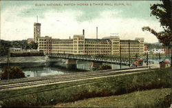 Elgin National Watch Works & Third Rail Postcard