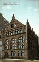 Chicago Club, Michigan Ave. and van Buren St Illinois Postcard Postcard