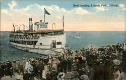 Boat Landing, Lincoln Park Postcard