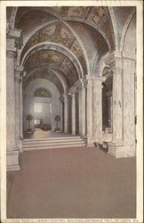 St. Louis Public Library Central Building Entrance Hall Postcard