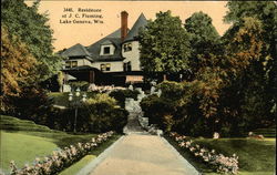 Residence of J. C. Fleming Postcard