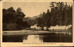 Lamoille River and Wintergreen Hill Postcard