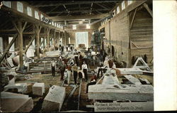 Woodbury Granite Co. Sheds - Interior Hardwick, VT Postcard Postcard