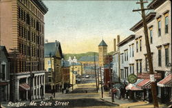 State Street Bangor, ME Postcard Postcard