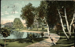 White's Park, Lower Pond Concord, NH Postcard Postcard