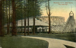 Roller Coaster, Pine Island Park Postcard