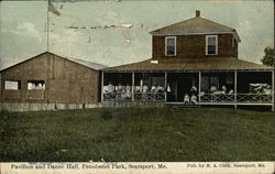 Pavilion and Dance Hall, Penobscot Park Postcard