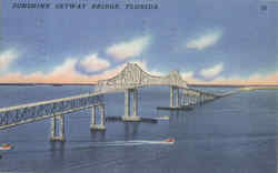 Sunshine Skyway Bridge Postcard