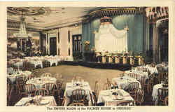 The Empire Room Of The Palmer House In Chicago Postcard