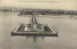 Million Dollar Pier From The Air St. Petersburg, FL Postcard Postcard