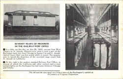 Seventy Years Of Progress In The Railway Post Office Postcard