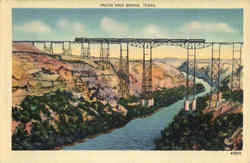 Pecos High Bridge Texas Postcard Postcard