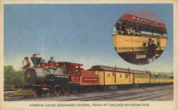 Narrow Gauge Deadwood Central Train At Chicago Railroad Fair Trains, Railroad Postcard Postcard