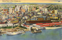 Aerial View Of New Orleans Louisiana Postcard Postcard