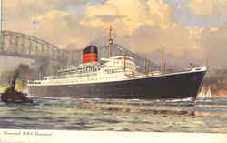 Cunard R.M.S. Saxonia Postcard