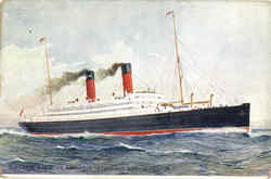 Cunard R.M.S. Carmania And Caronia Postcard