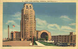 New York Central Terminal Postcard