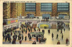 Interior Grand Central Station New York City, NY Postcard Postcard