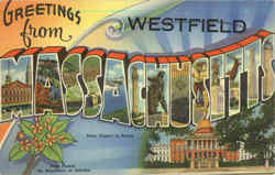 Greetings From Westfield Massachusetts Postcard Postcard