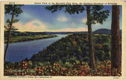 Scenic View Of The Beautiful Ohio River Kentucky Postcard Postcard