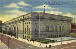 Cleveland Public Auditorium Postcard