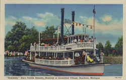 Suwanee Stern Paddle Steamer, Restored at Greenfield Village Dearborn, MI Postcard Postcard