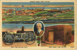 Present Henry Ford Factory Detroit, MI Postcard Postcard