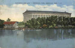 Parthenon And Lake, Centennial Park Nashville, TN Postcard Postcard